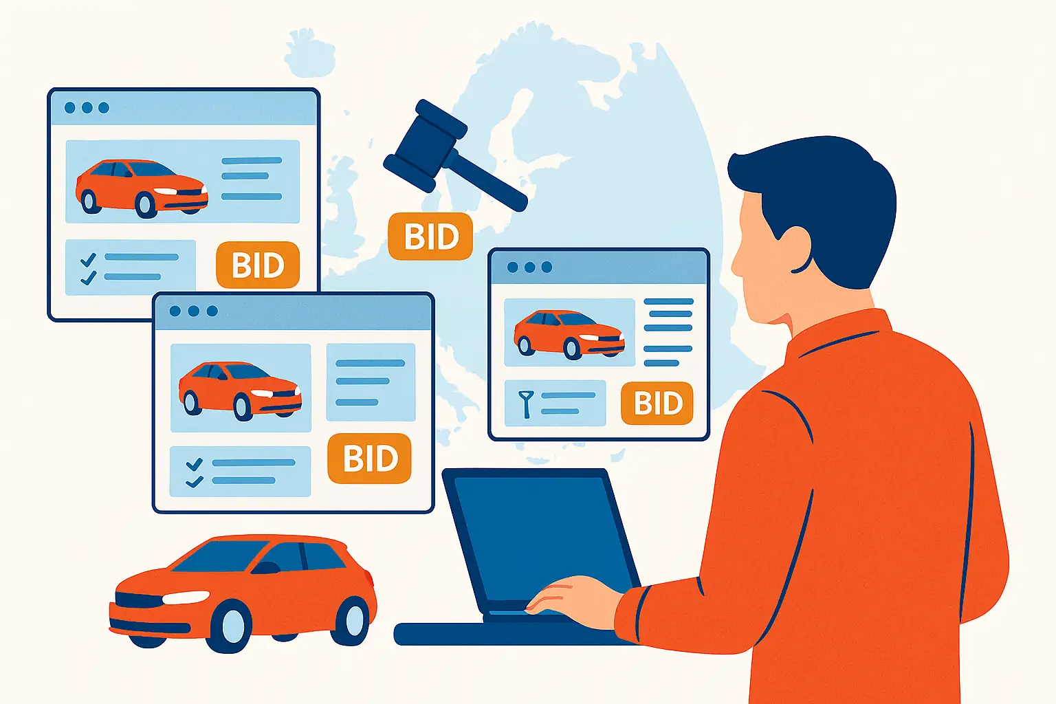 Overview of EU car auction platforms